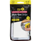 Wrap-It Storage Stick 'Em 2 In. x 4 In. Industrial Strength White Hook & Loop Strip (4 Ct.) Image 7