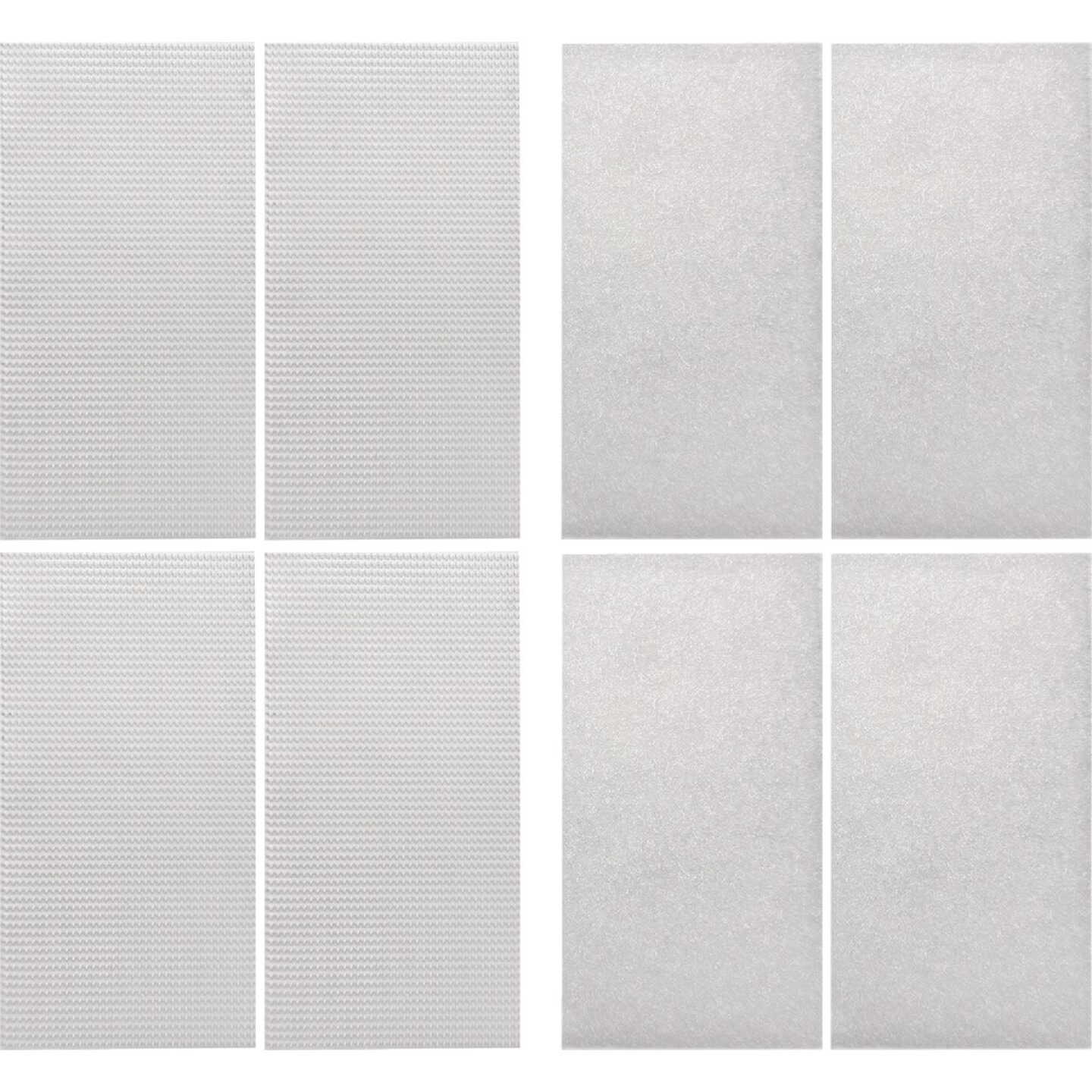 Wrap-It Storage Stick 'Em 2 In. x 4 In. Industrial Strength White Hook & Loop Strip (4 Ct.) Image 1