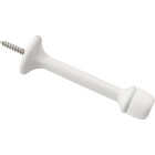 National Hardware 3 In. White Rigid Round Door Stop Image 1