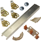 Johnson Aluminum 60 In. Bypass Door Hardware Set Image 1