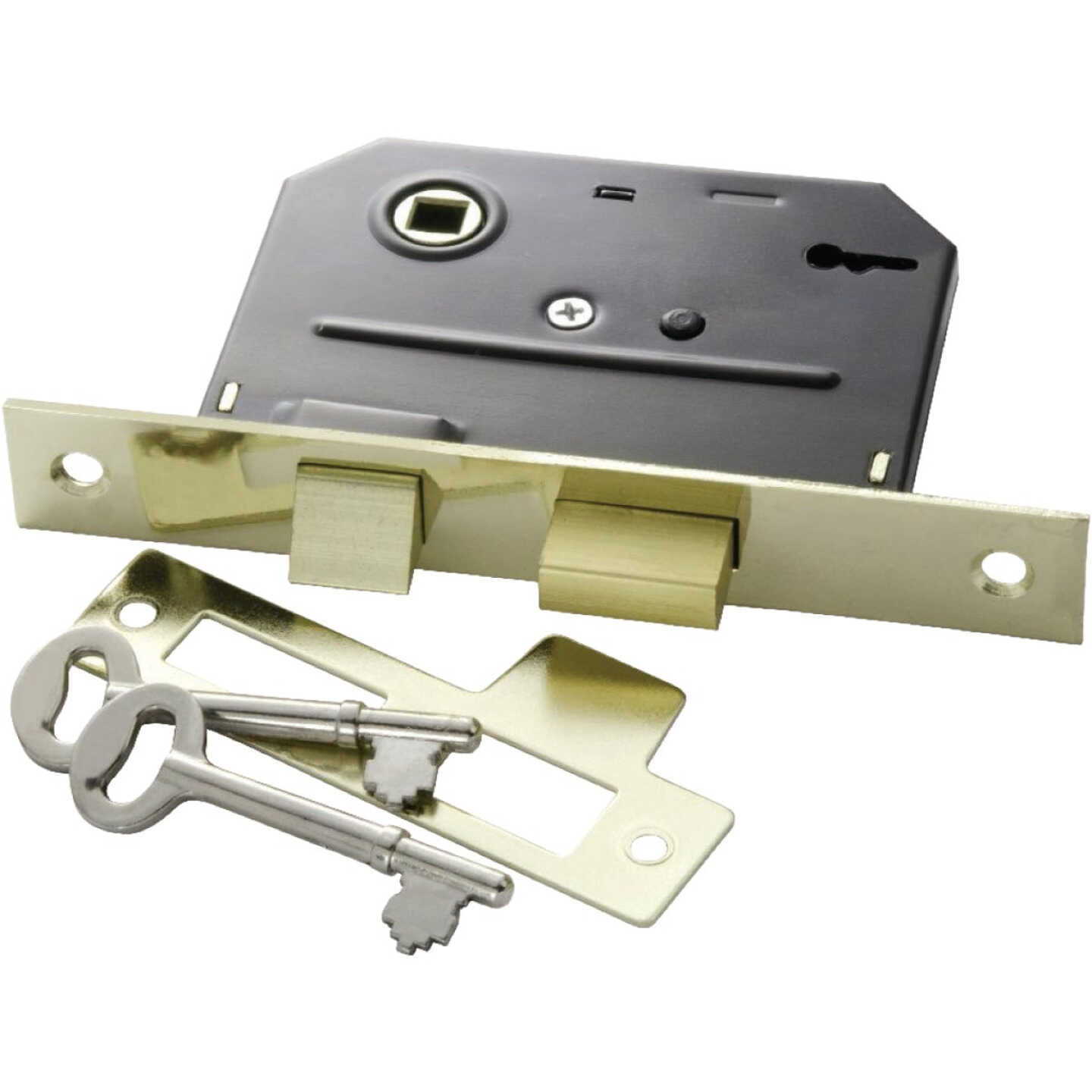 First Watch Security Brass Bit Key Mortise Lock Image 1