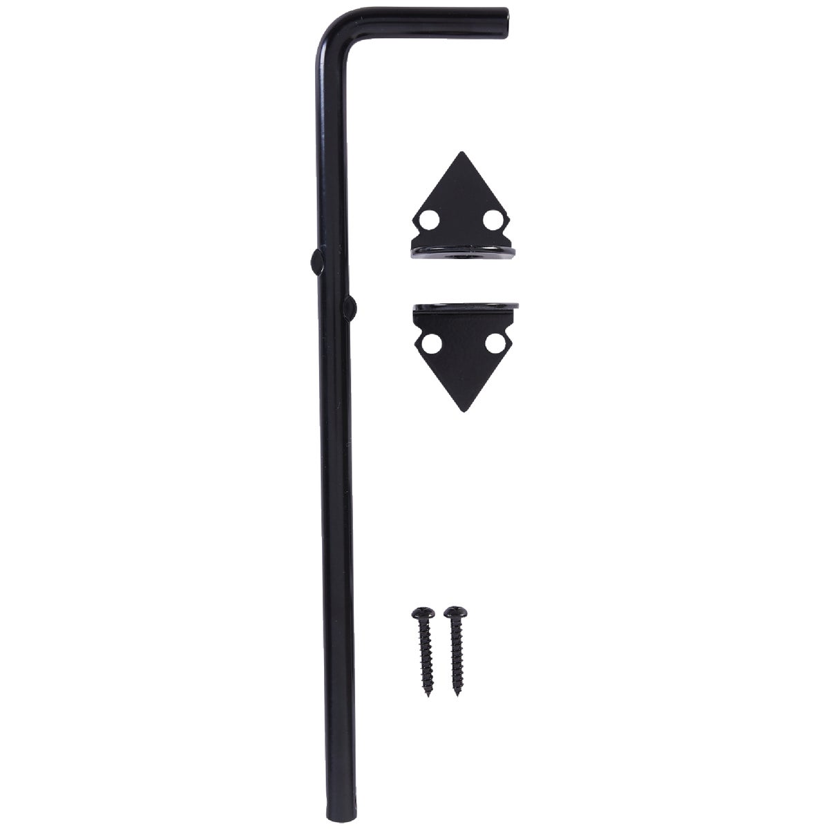 National Hardware 12 In. L. x 1/2 In. Dia. Black Steel Cane Bolt Image 3