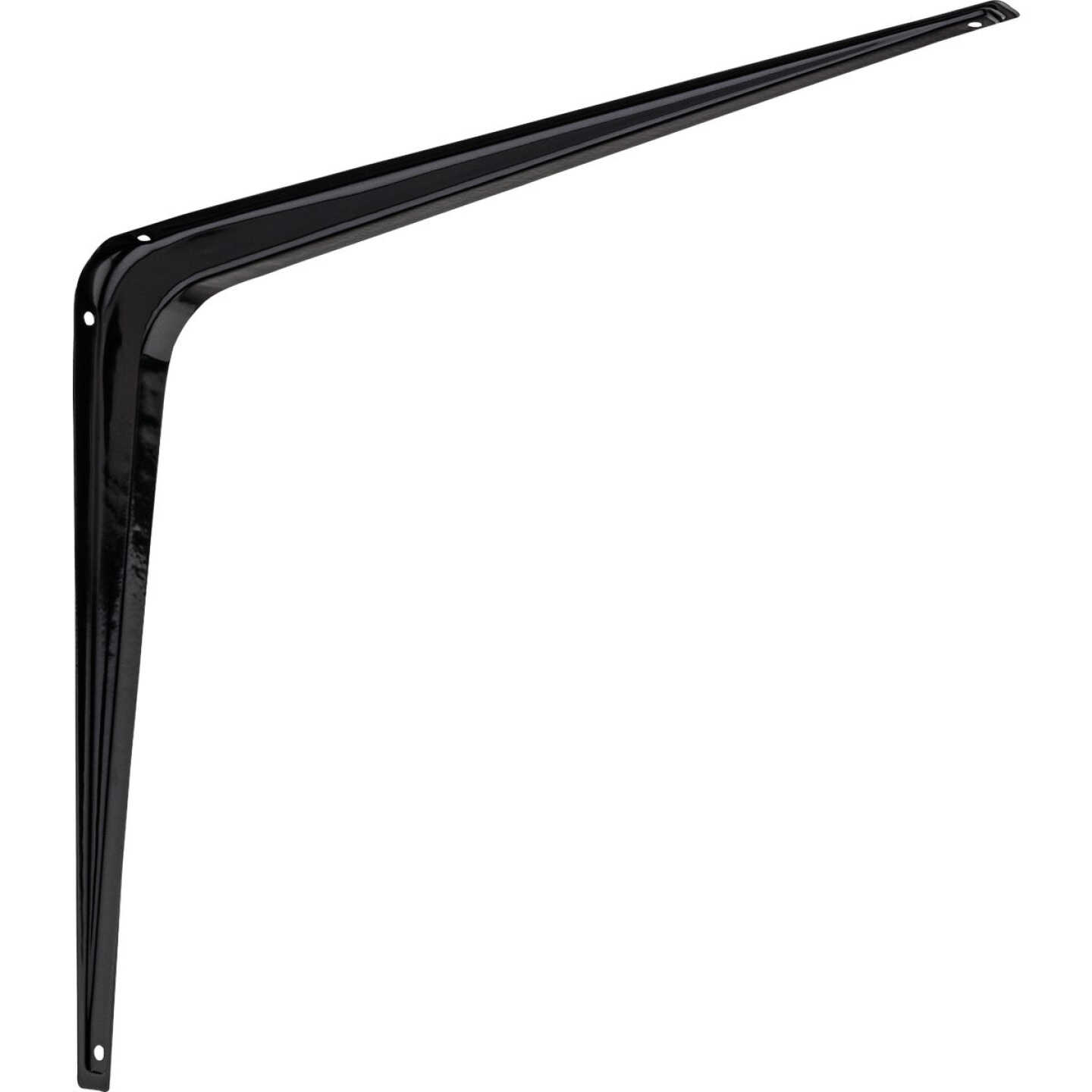 National Hardware 12 In. x 14 In. Black Shelf Bracket Image 1