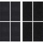 Wrap-It Storage Stick 'Em 2 In. x 4 In. Extreme Strength Black Hook & Loop Strip (4 Ct.) Image 1