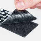 Wrap-It Storage Stick 'Em 2 In. x 4 In. Extreme Strength Black Hook & Loop Strip (4 Ct.) Image 4