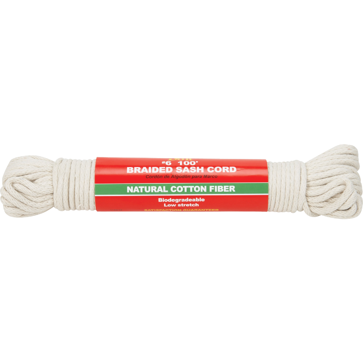 Do it Best 3/16 In. x 100 Ft. White Solid Braided Cotton Sash Cord