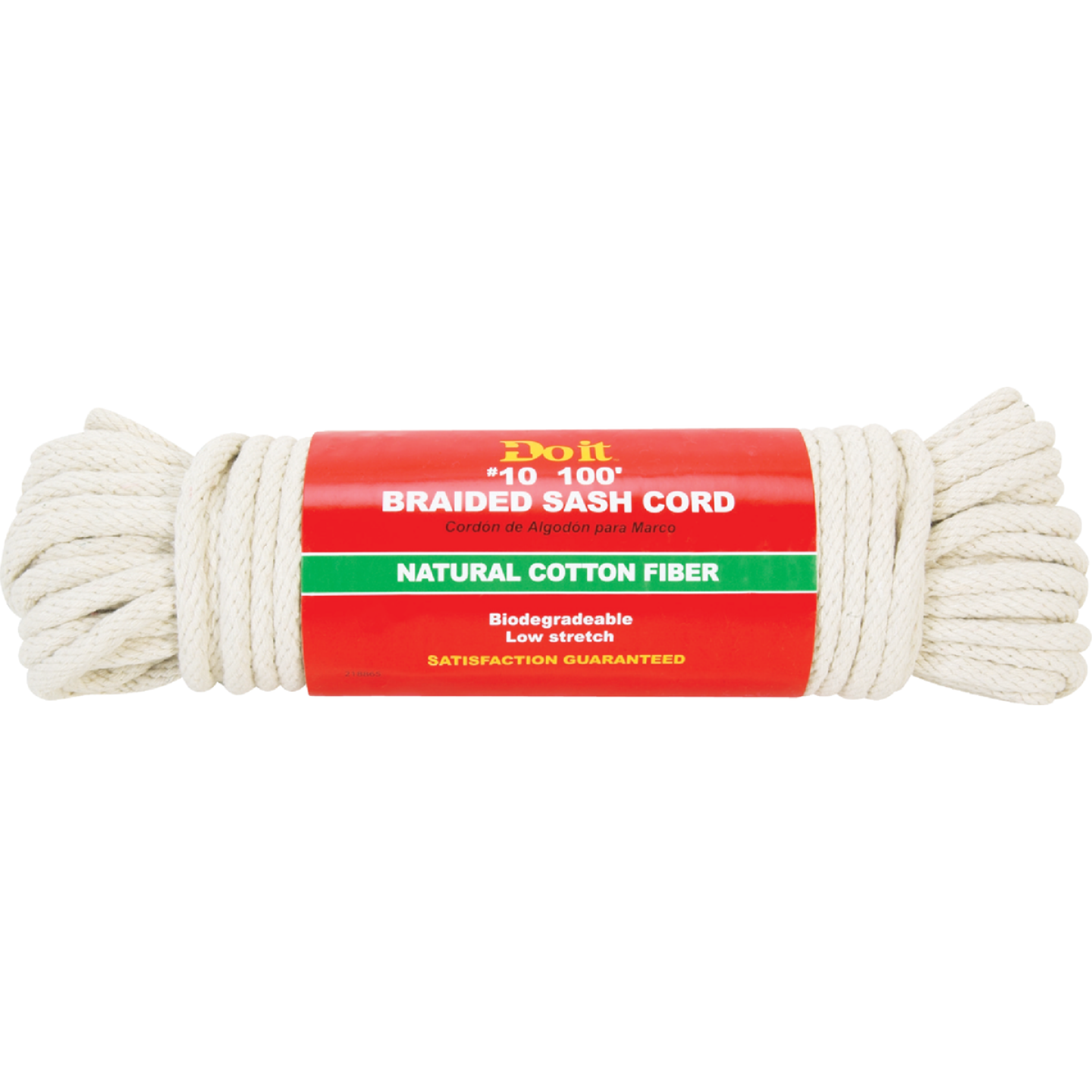 Do it Best 5/16 In. x 100 Ft. White Solid Braided Cotton Sash Cord Image 1