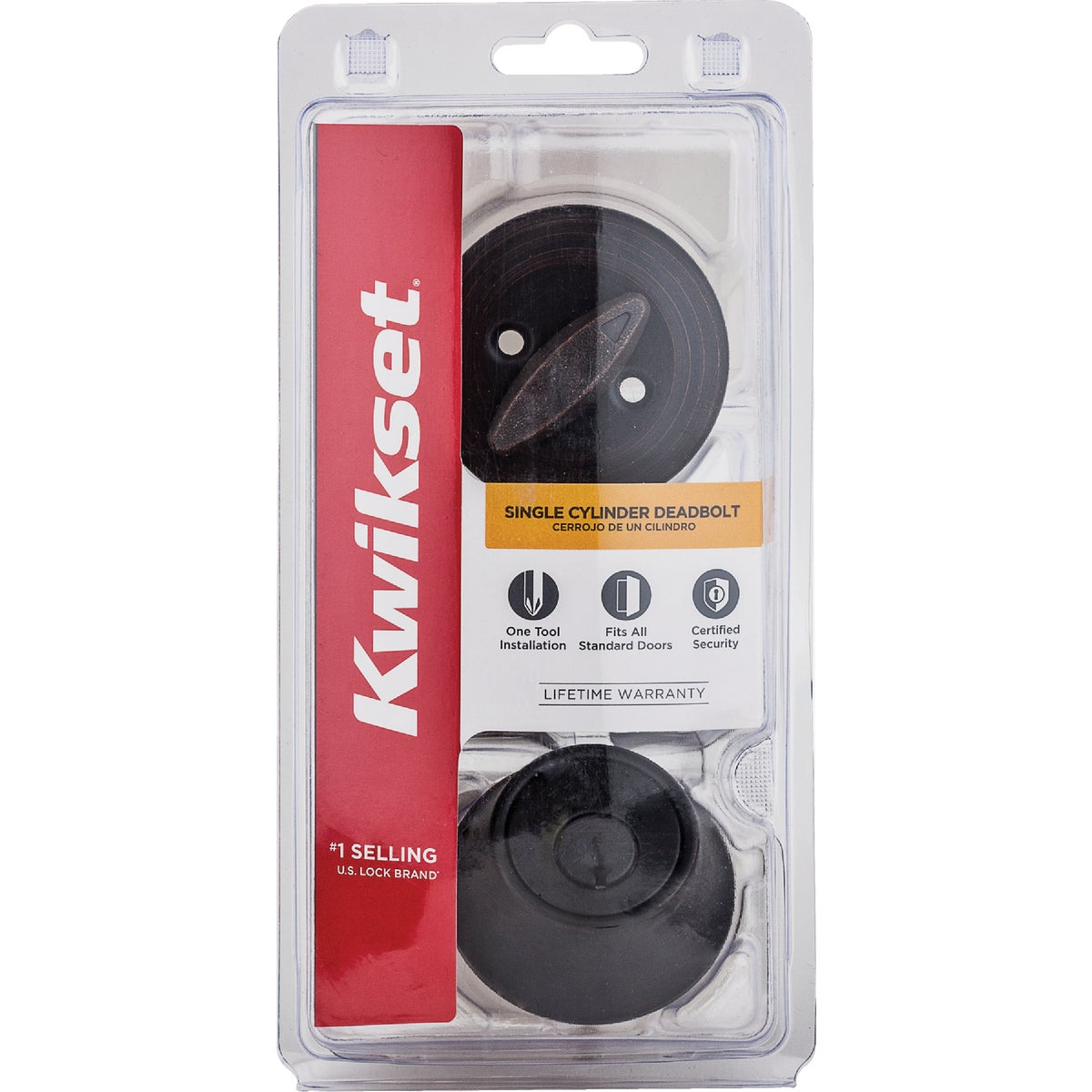 Kwikset 660 Deadbolt With SmartKey, Matte Black Image 2
