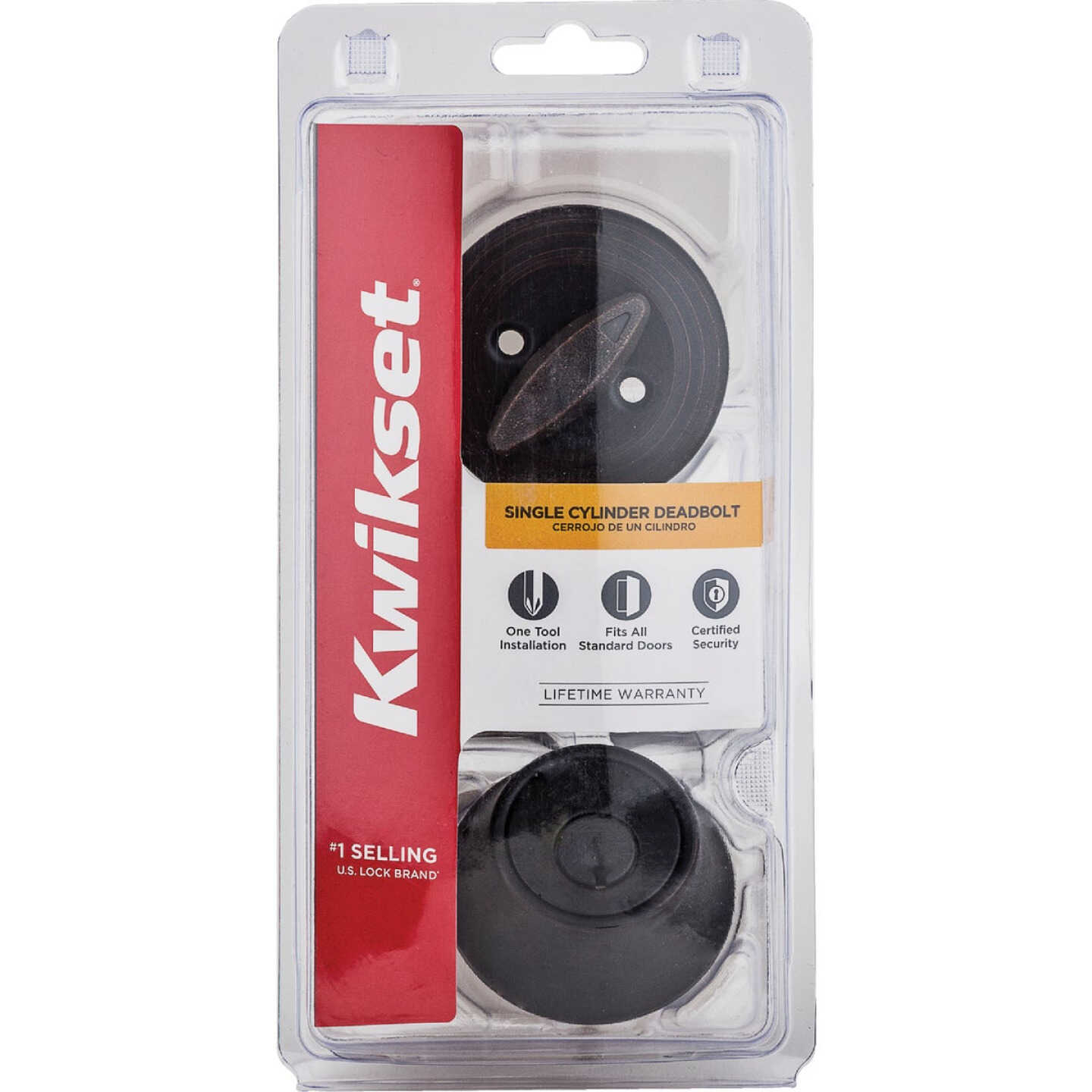 Kwikset 660 Deadbolt With SmartKey, Matte Black Image 2