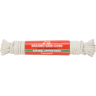 Do it Best 1/4 In. x 50 Ft. White Solid Braided Cotton Sash Cord Image 1