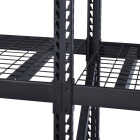 Muscle Rack 77 In. x 24 In. x 72 In. In. 3-Tier Black Steel Welded Rack Image 4