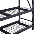 Muscle Rack 77 In. x 24 In. x 72 In. In. 3-Tier Black Steel Welded Rack Image 6
