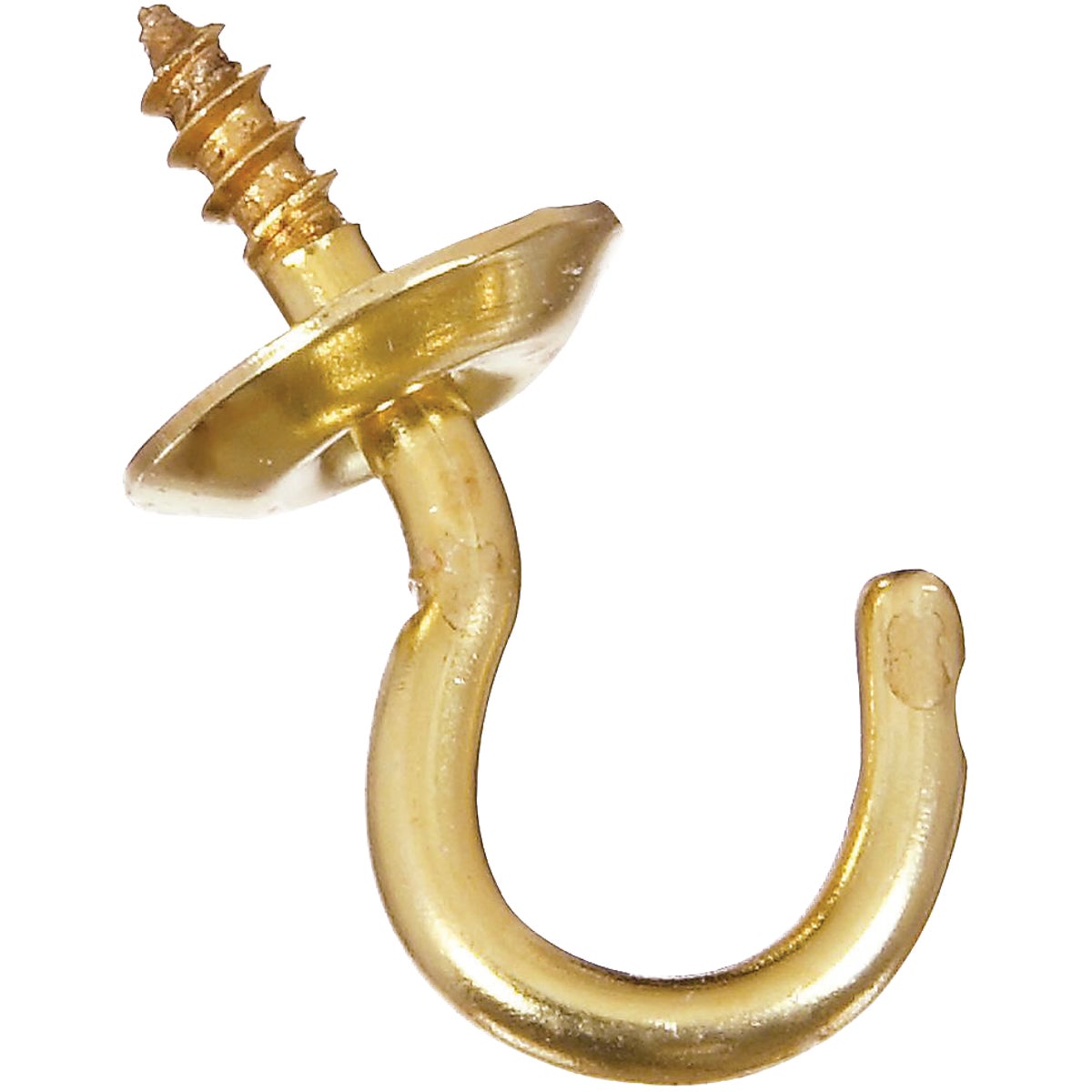 National Hardware 1/2 In. Solid Brass Series Cup Hook (6 Count)