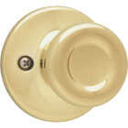 Kwikset Polished Brass Tylo Dummy Door Knob Image 1