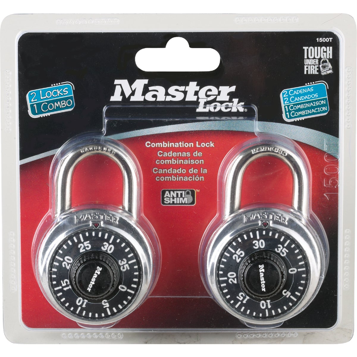 Master Lock 1-7/8 In. Stainless Steel Steel Combination Padlock Image 2