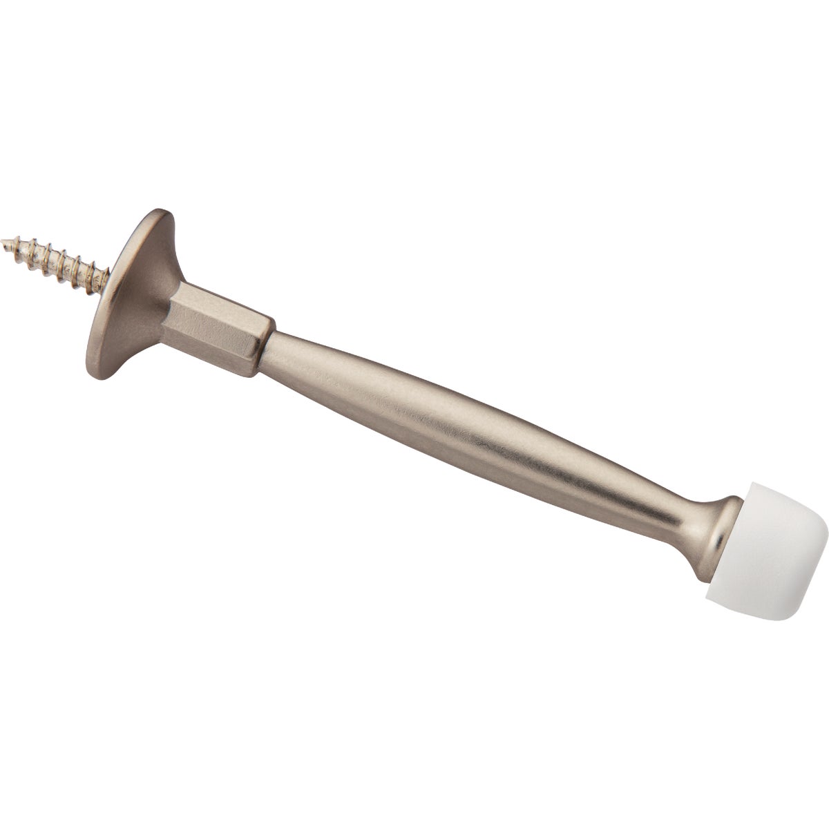 National Hardware 4 In. Satin Nickel Rigid Door Stop Image 1