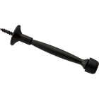 National Hardware 4 In. Matte Black Rigid Door Stop Image 1