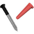 Knape & Vogt 1-1/2 In. Black Standards Screw & Anchor Set (6-Count) Image 1