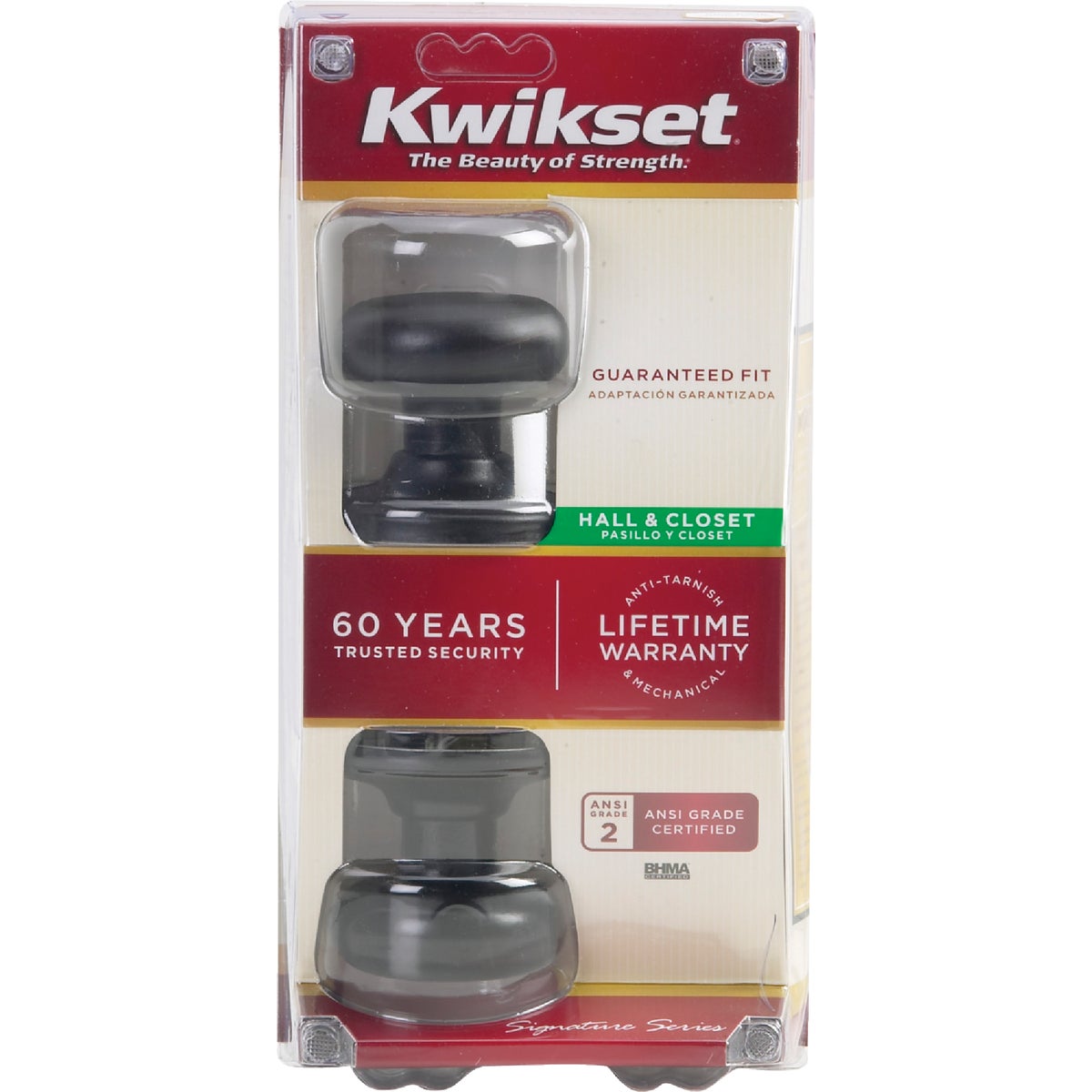 Kwikset Signature Series Venetian Bronze Hall & Closet Door Knob Image 4