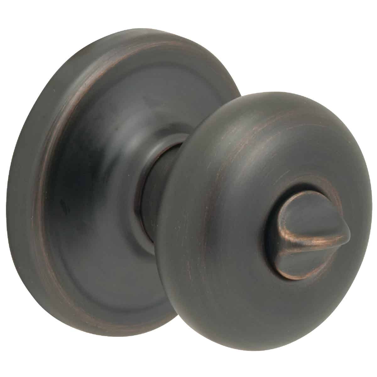 Kwikset Signature Series Venetian Bronze Bed & Bath Door Knob Image 1