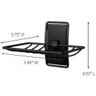 Command Adhesive Soap Dish, Matte Black, 2 Medium Water-Resistant Strips Image 7