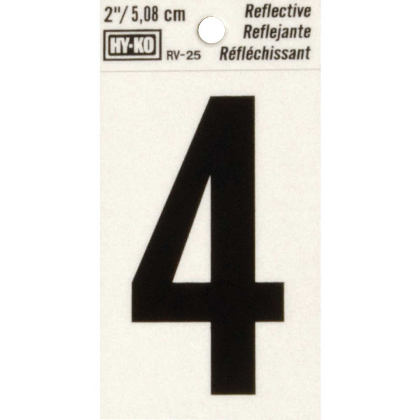 Hy-Ko Vinyl 2 In. Reflective Adhesive Number Four Image 1