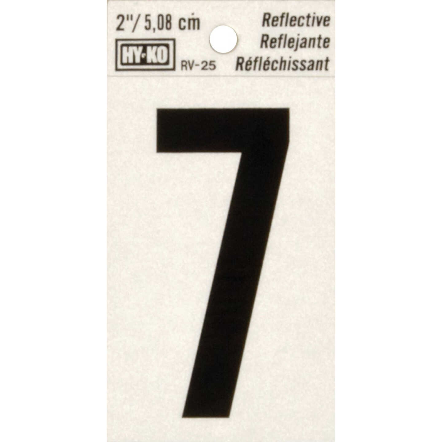 Hy-Ko Vinyl 2 In. Reflective Adhesive Number Seven Image 1