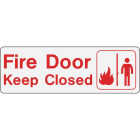 Hy-Ko Fire Door - Keep Closed Sign Image 1