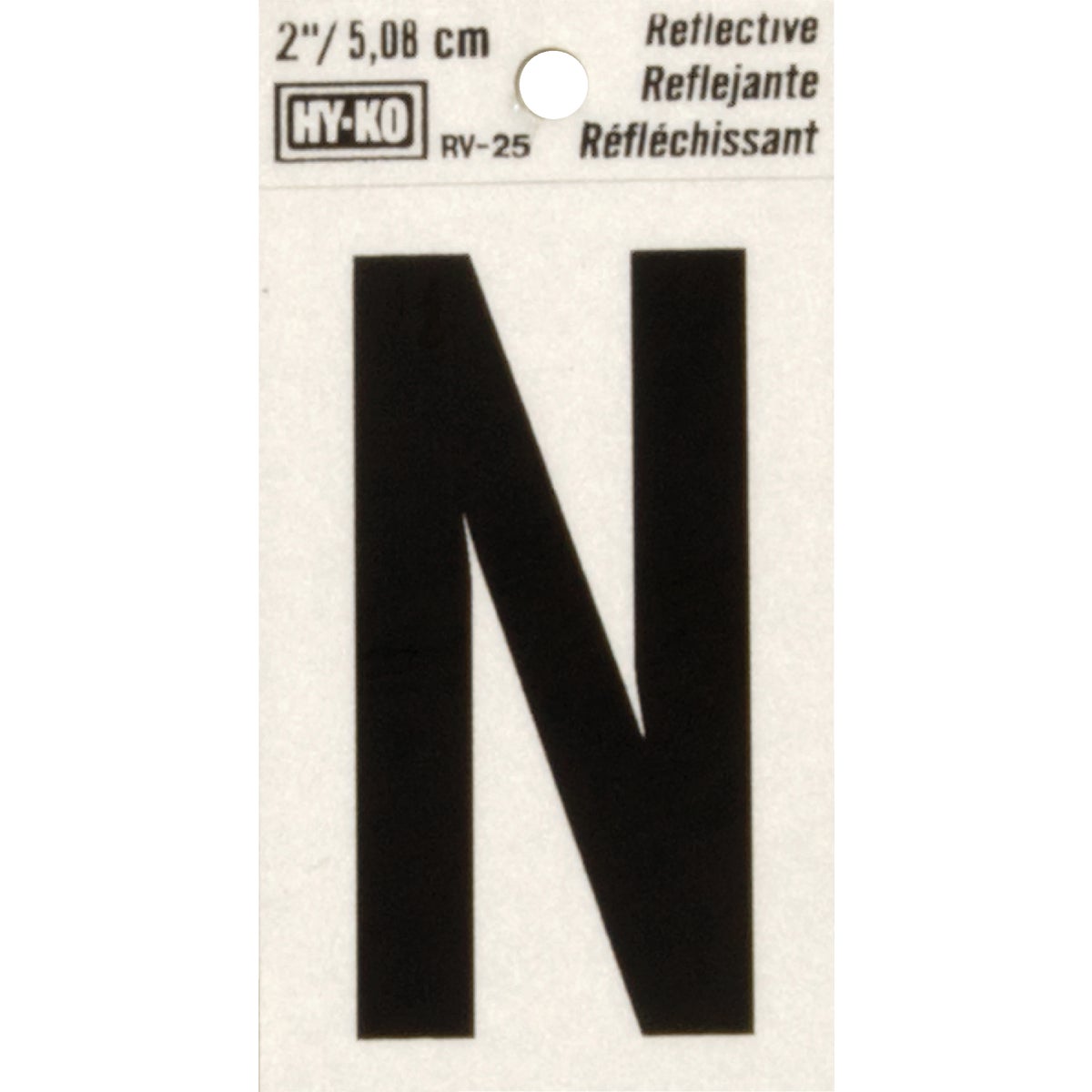 Hy-Ko Vinyl 2 In. Reflective Adhesive Letter, N Image 1