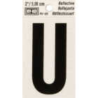 Hy-Ko Vinyl 2 In. Reflective Adhesive Letter, U Image 1