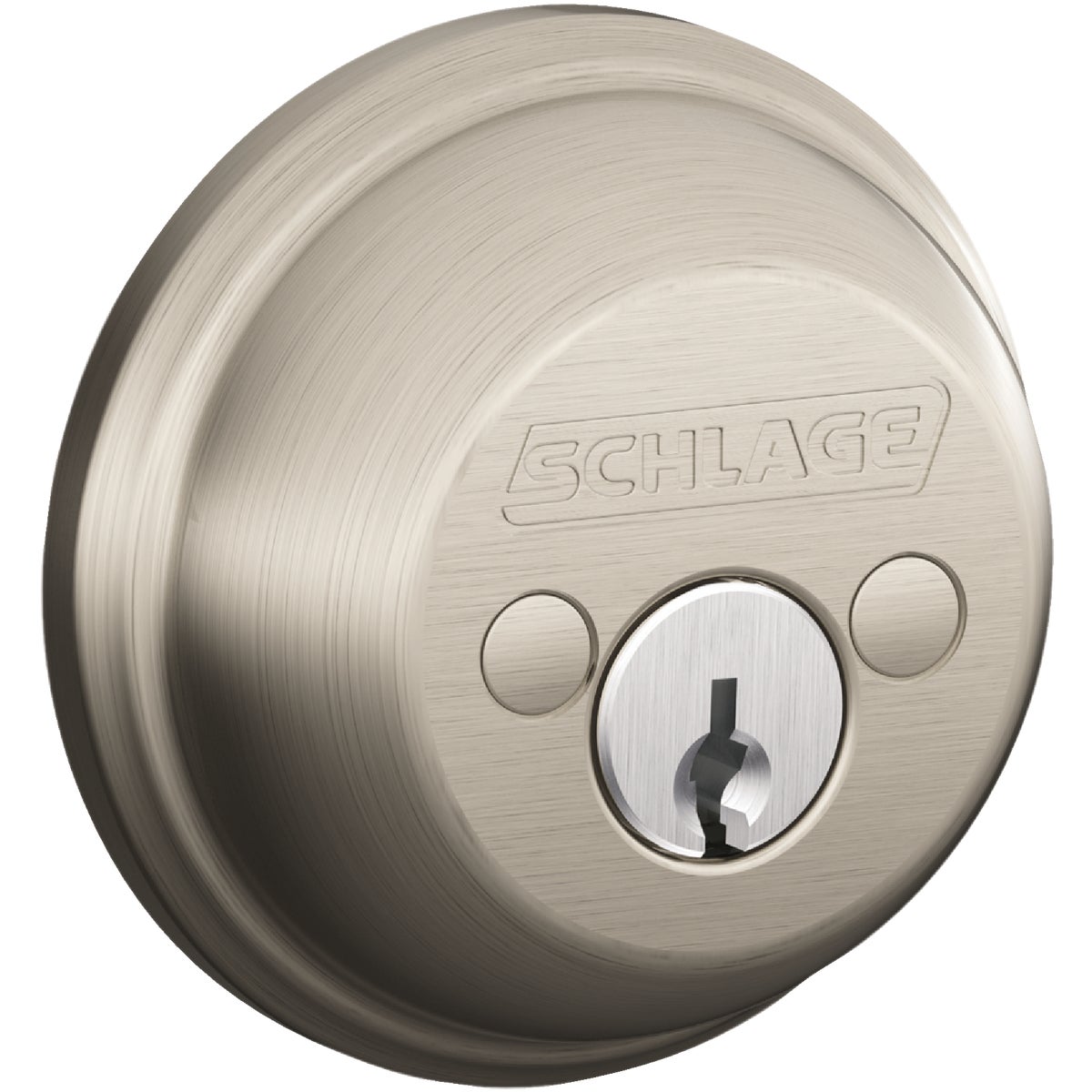 Schlage B-Series Satin Nickel Double Cylinder Deadbolt Image 3