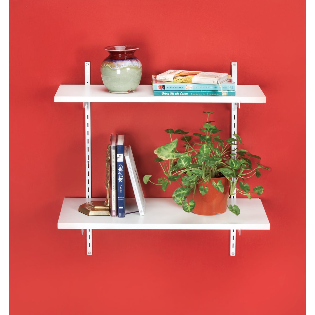 Knape & Vogt 10 In. x 24 In. White All-Purpose Shelf Image 2
