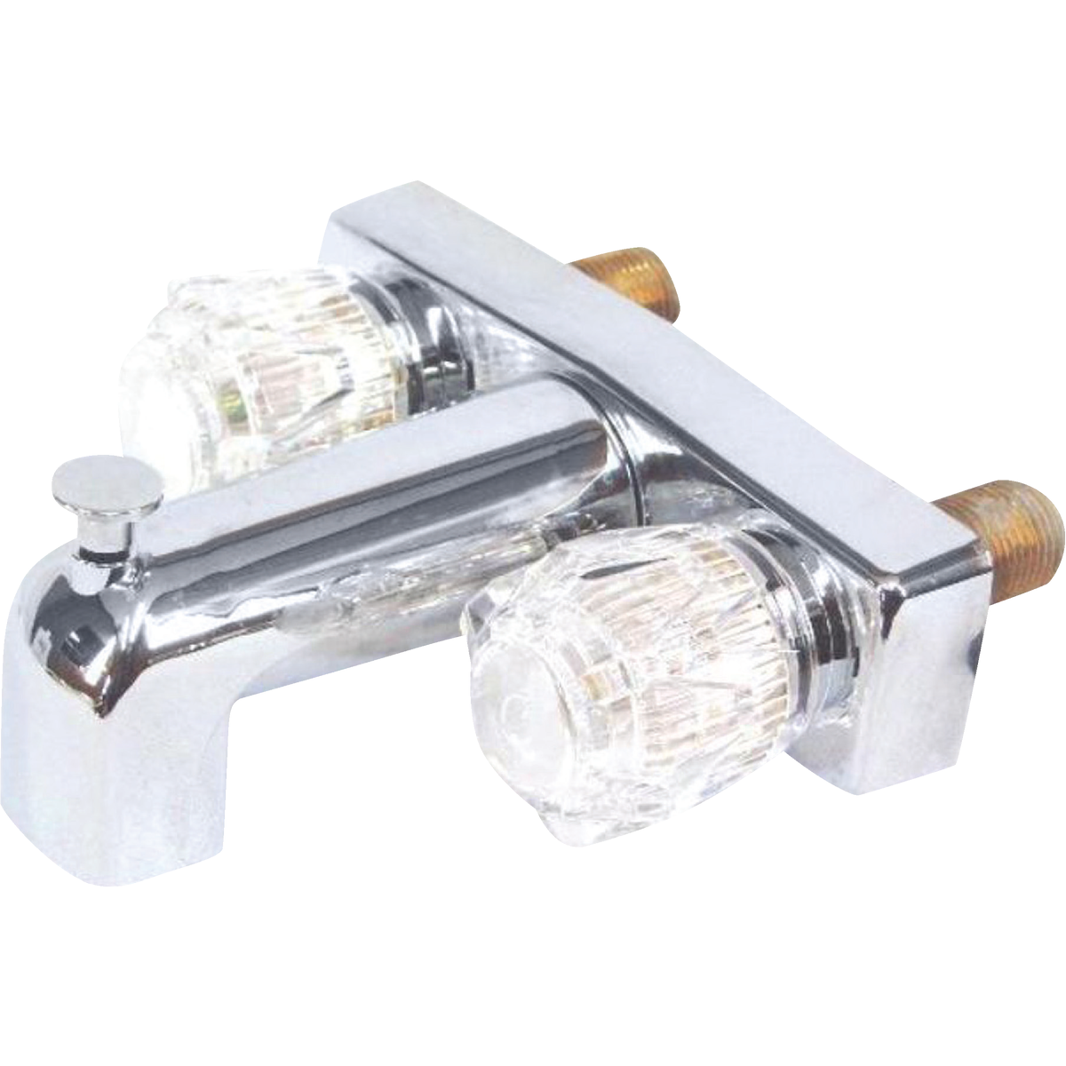 US Hardware 4 In. Exposed Chrome Bath Faucet for Mobile Homes