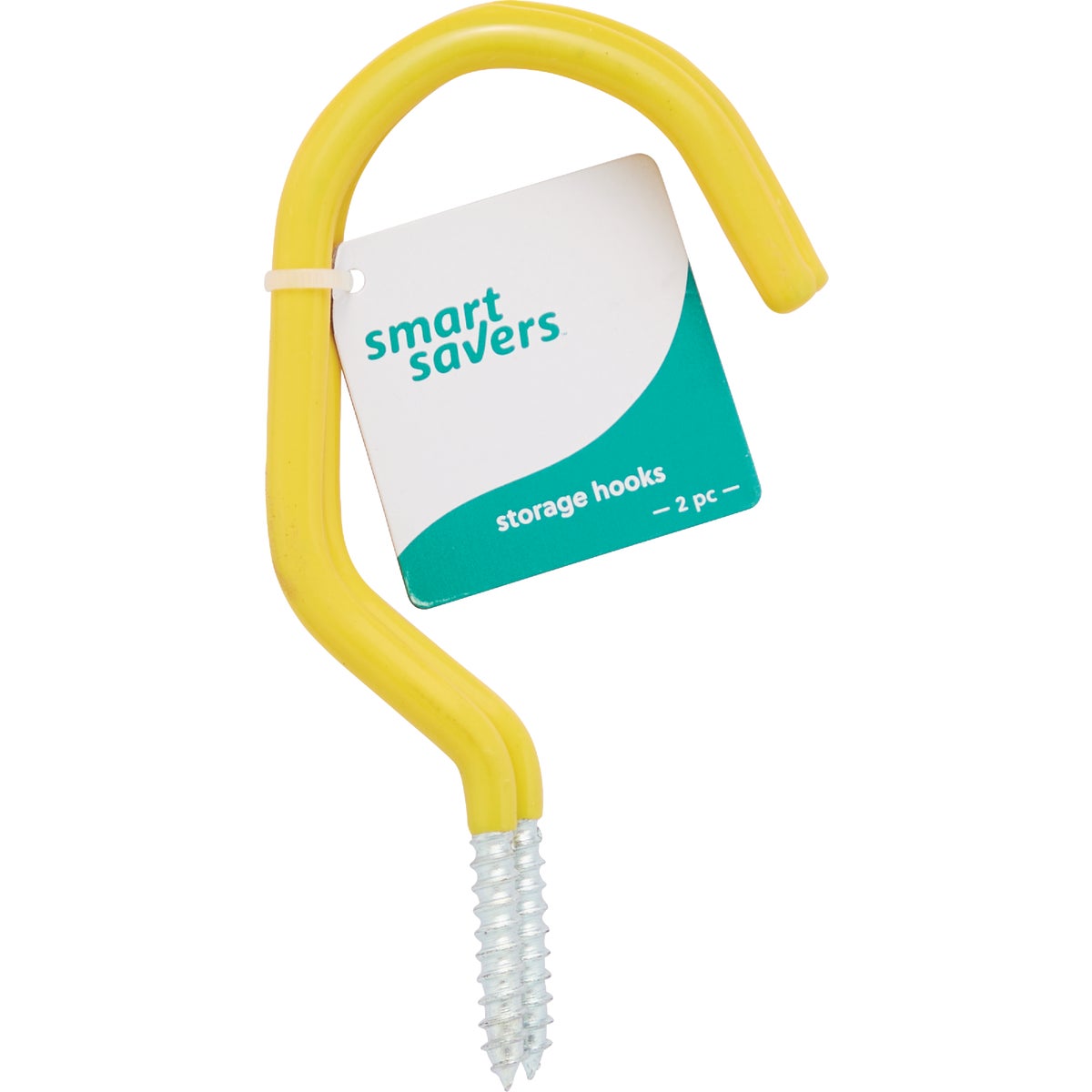 Smart Savers Screw-In Vinyl Coated Large Storage Hook