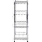 Muscle Rack 20 In. x 12 In. x 32 In. 4-Tier Chrome Wire Shelving Unit Image 7