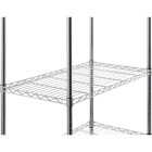 Muscle Rack 20 In. x 12 In. x 32 In. 4-Tier Chrome Wire Shelving Unit Image 5