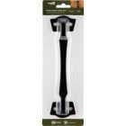 National Hardware 9-13/16 In. Black Rustic Modern Gate Pull Image 2