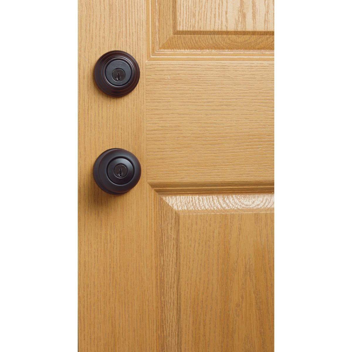 Kwikset Signature Series Juno Venetian Bronze Deadbolt and Door Knob Combo Image 3