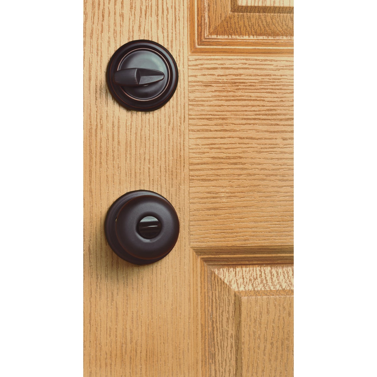 Kwikset Signature Series Juno Venetian Bronze Deadbolt and Door Knob Combo Image 4