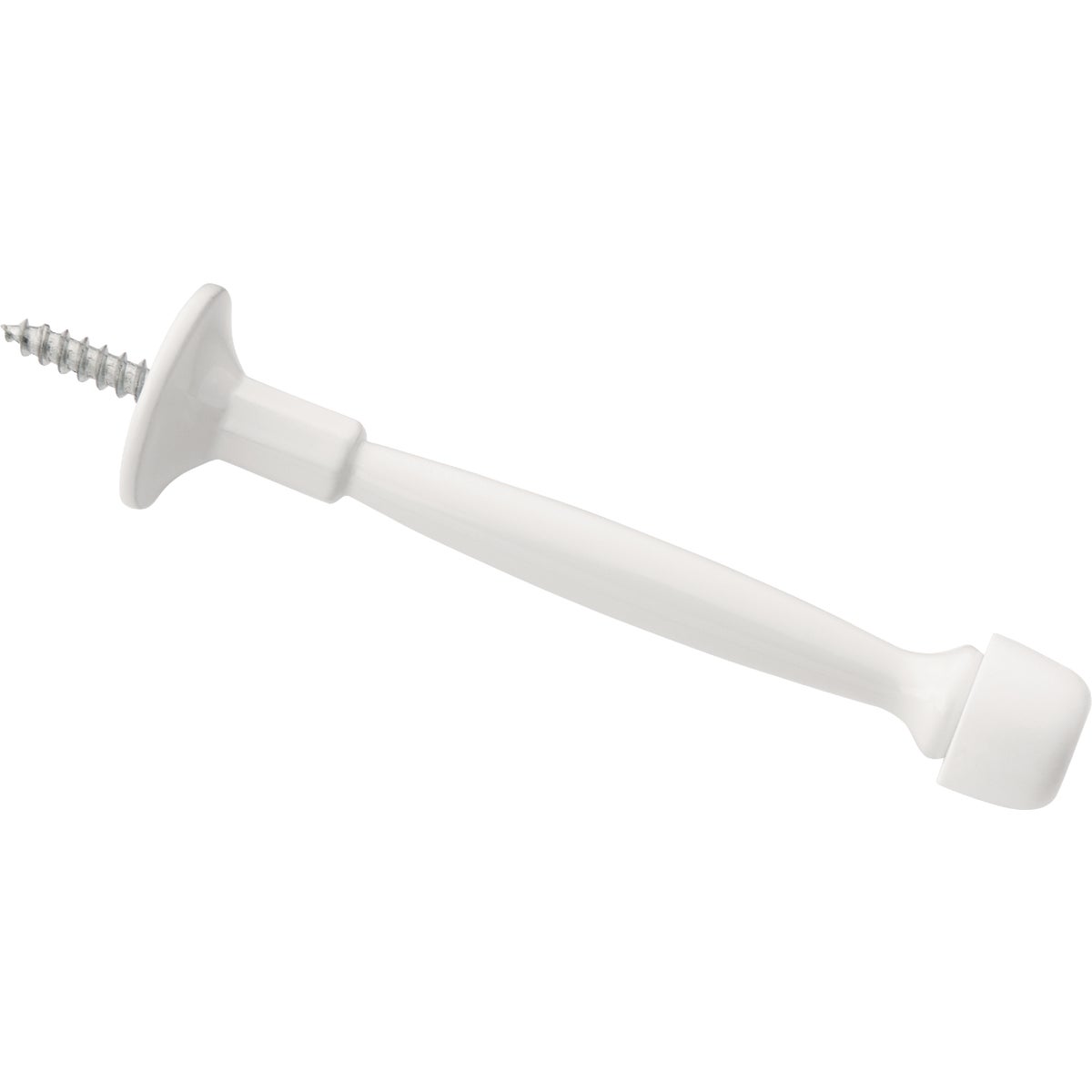 National Hardware 4 In. White Rigid Door Stop Image 1