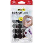 Wrap-It Storage Stick 'Em Dots 0.75 In. Black Hook & Loop Fasteners (30 Ct.) Image 7