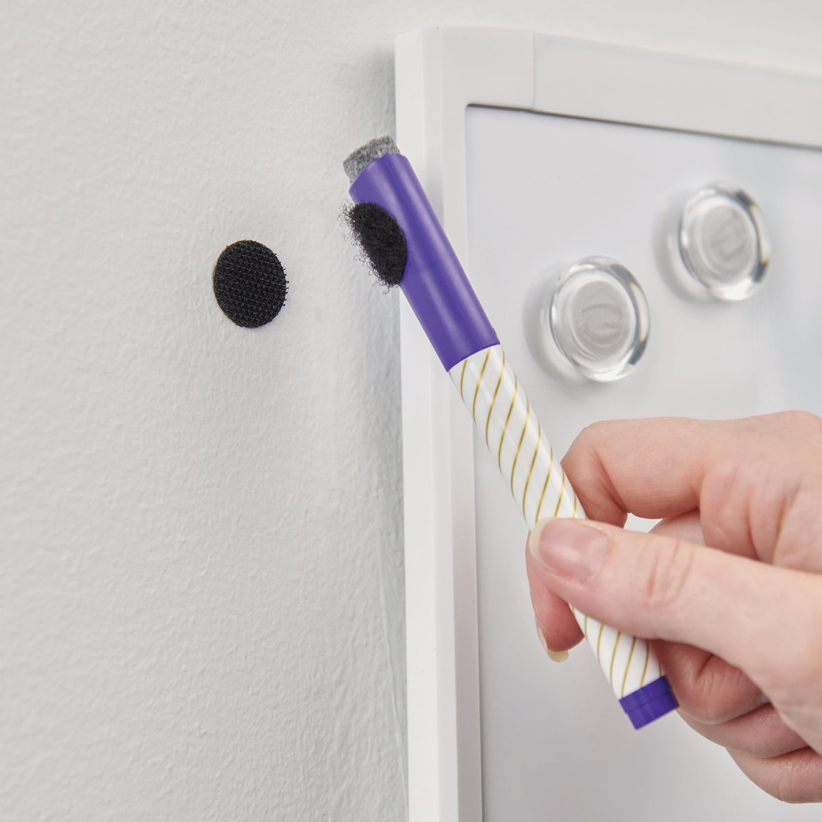 Wrap-It Storage Stick 'Em Dots 0.75 In. Black Hook & Loop Fasteners (30 Ct.) Image 4