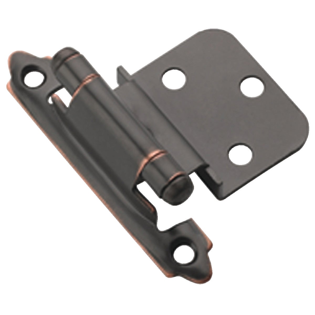 Amerock 3/8 In. Oil-Rubbed Bronze Self-Closing Inset Hinge, (2-Pack)