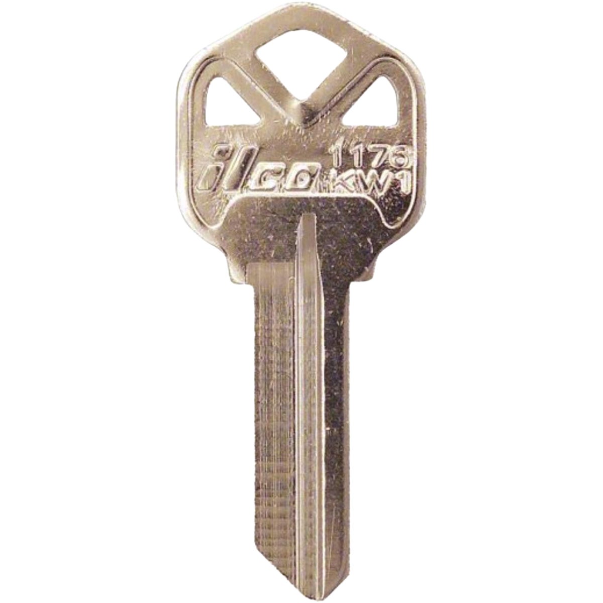 ILCO Kwikset Nickel Plated House Key, KW1 (250-Pack) Image 1