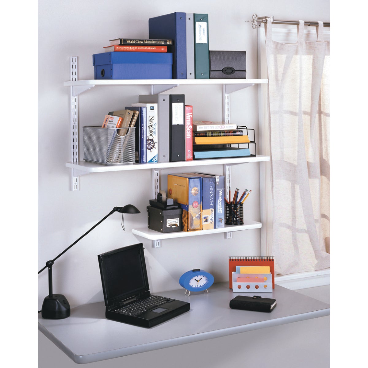 Knape & Vogt 12 In. x 36 In. White All-Purpose Shelf Image 2