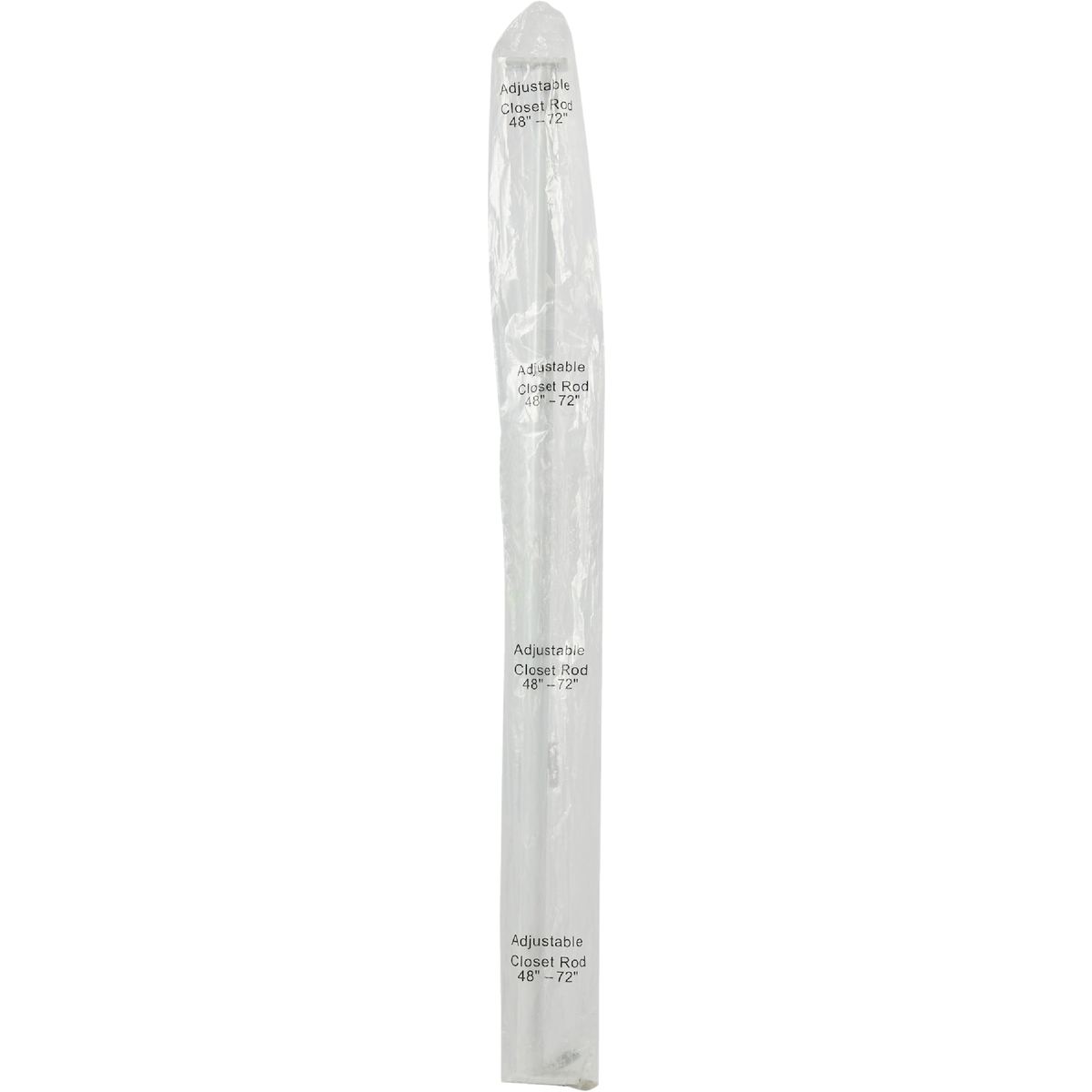 John Sterling Closet-Pro 48 In. to 72 In. x 1 In. Adjustable Closet Rod, White Image 2