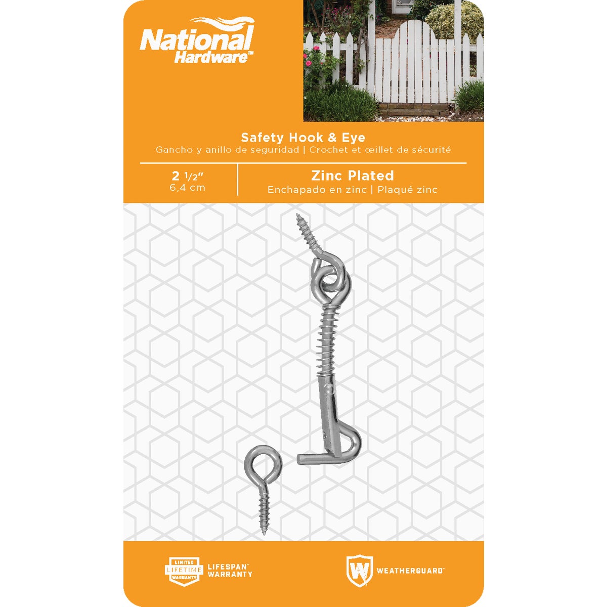 National Hardware Steel 2-1/2 In. Safety Gate Hook & Eye Bolt Image 2