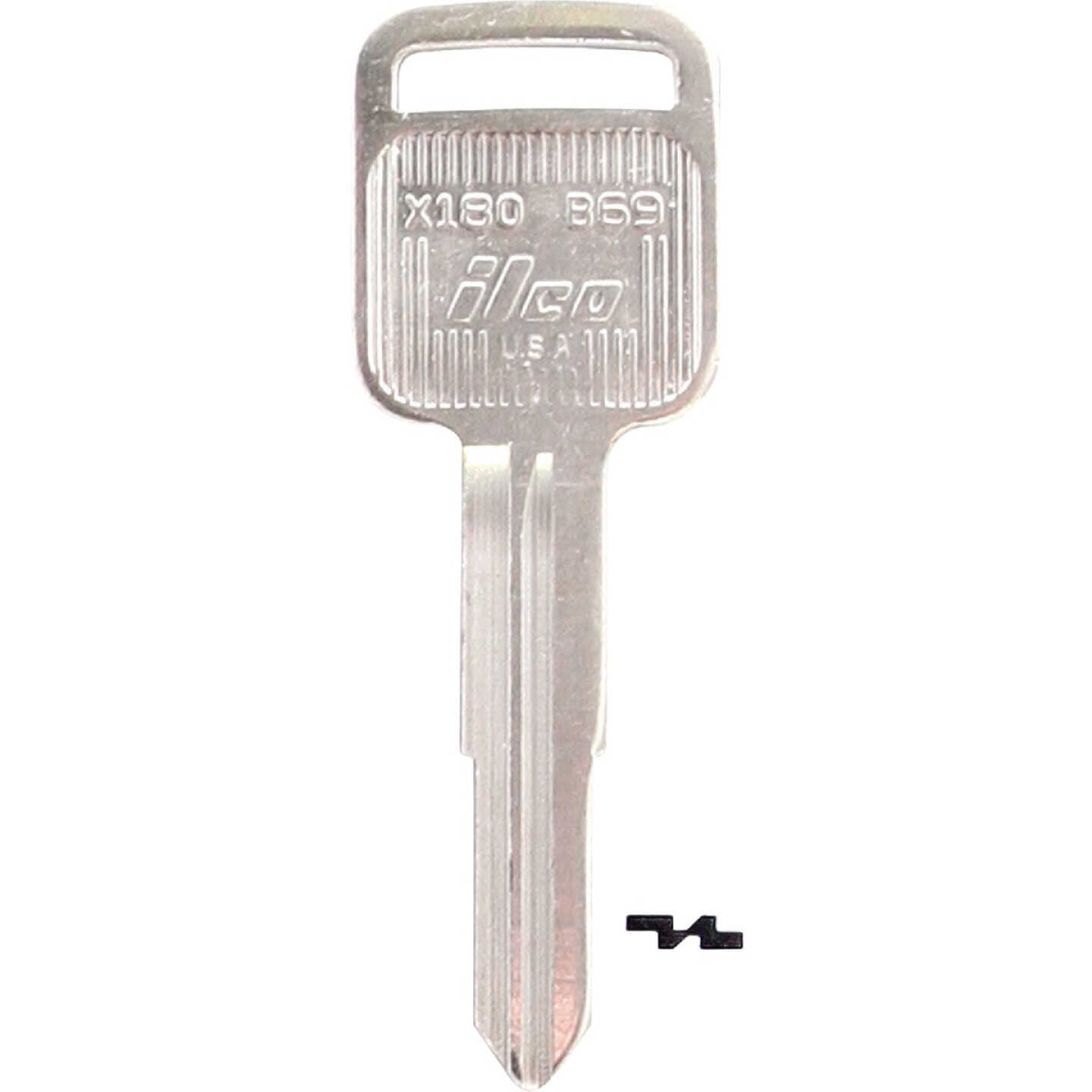 ILCO GM Nickel Plated Automotive Key, B69 / X180 (10-Pack) Image 1