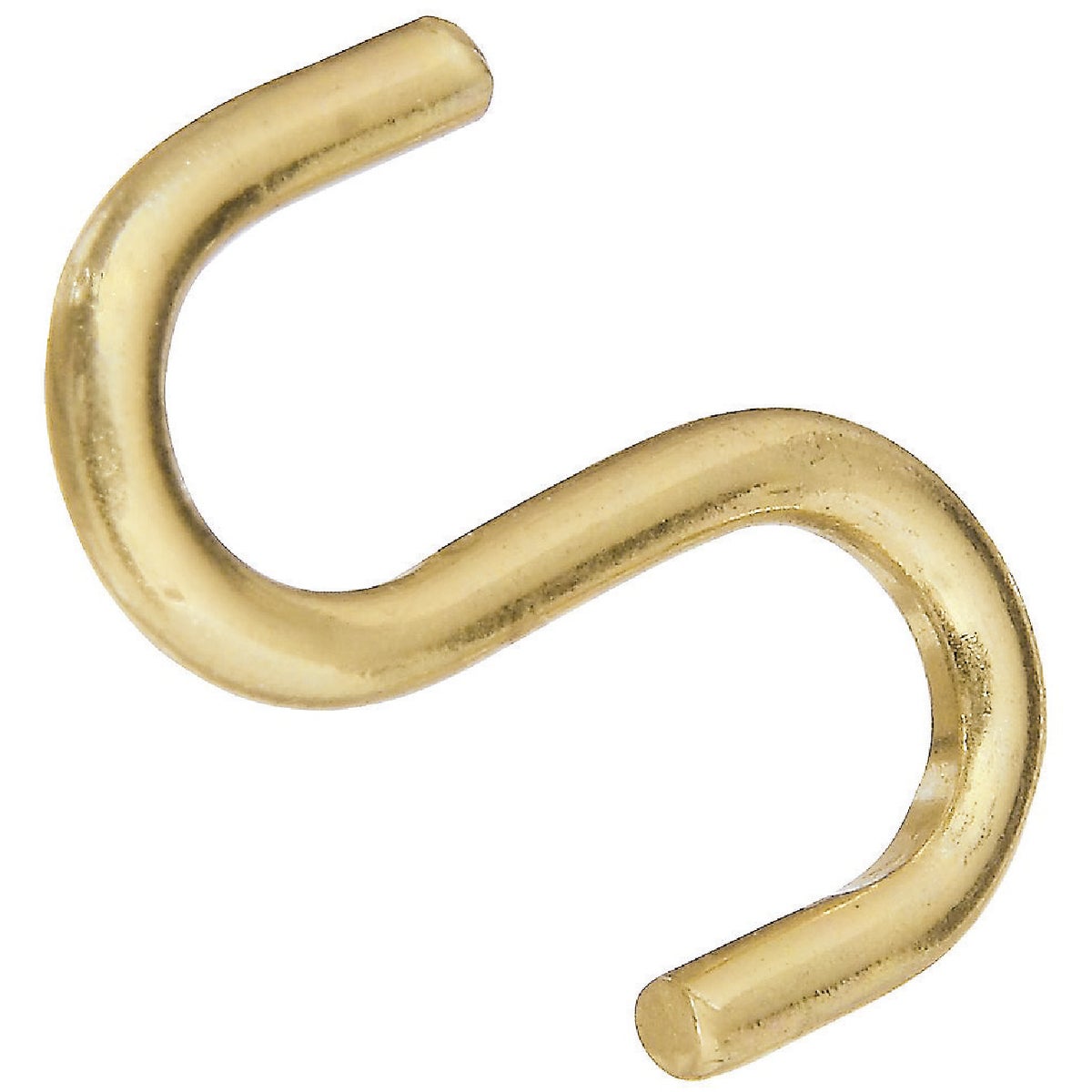 National Hardware 1 In. Brass Heavy Open S Hook (3 Ct.) Image 1