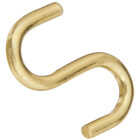 National Hardware 1 In. Brass Heavy Open S Hook (3 Ct.) Image 1
